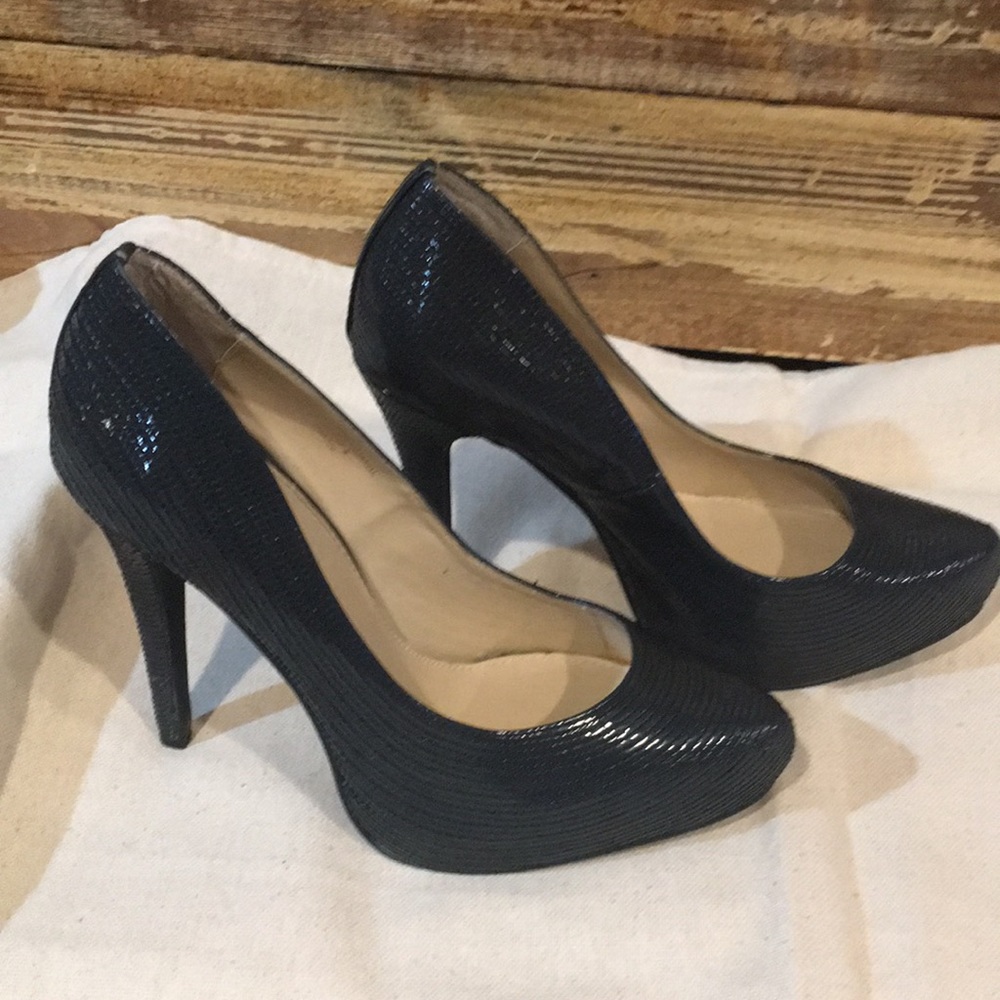 Colin Stuart Hidden Platform Pointed Toe Pumps - image 4